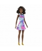 Bábika Barbie - černoška v dúhových šatách - 29 cm