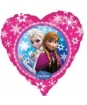 Héliový balón srdce - Anna a Elsa - Frozen - 46 cm 
