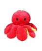 Plyšová Chobotnica obojstranná - červeno-žltá - 80 cm 