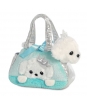 Plyšová kabelka modrá so šteniatkom - Fancy Pals (20,5 cm)
