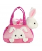 Plyšová kabelka ružová so zajačikom - Fancy Pals (20,5 cm)