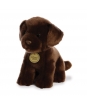 Plyšový hnedý labrador sediaci - Miyoni - 28 cm