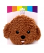 Plyšový hrejivý vankúšik - fluffy psík - hlava - 19 cm