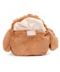Plyšový hrejivý vankúšik - fluffy psík - hlava - 19 cm