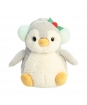 Plyšový tučniačik - sivobiely vianočný - Pom Pom - 18 cm