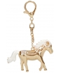 Prívesok kovový - koník Horses Dreams - zlatý - 6,5 cm 