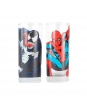 Sklenice Spider-Man a Venom set 2 ks