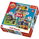 Hračka - Puzzle 3v1 Požiarnik Sam