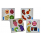 Hračka - Drevené puzzle potraviny