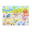 Hračka - Drevené bludisko dopr prostriedky 30cm