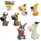 Hračka - Zvieratká pískacie domáce 2ks,11cm