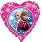 Hračka - Héliový balón srdce - Anna a Elsa - Frozen - 46 cm 