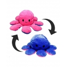 Hračka - Plyšová Chobotnica obojstranná - modro-cyklamenová - 80 cm