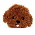 Hračka - Plyšový hrejivý vankúšik - fluffy psík - hlava - 19 cm
